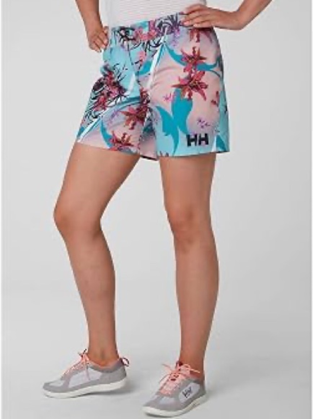 Helly Hansen Turquoise and Pink Floral Women's Shorts